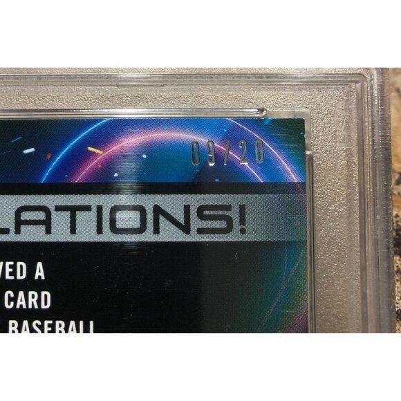 2020 Topps Fire Bryce Harper & Rhys Hoskins Dual AUTO 9/10 PSA 8 - Picture 3 of 3